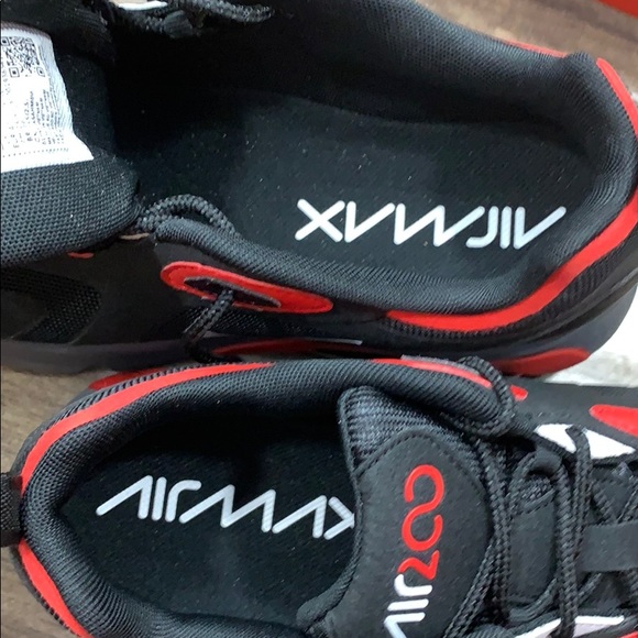 NIKE AIR MAX 200 Black/White-University Red men’s - Picture 15 of 16
